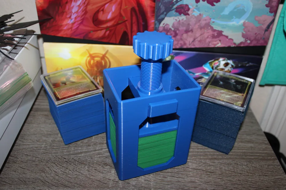 TCG Card Press - Big Deck Smasher! - Free 3D Print Model - MakerWorld