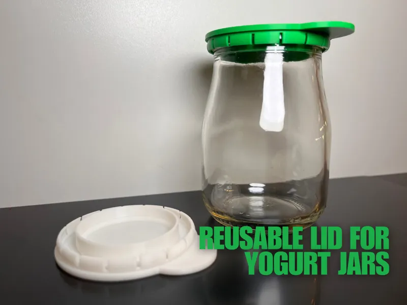 Reusable Lid for Yogurt Jars