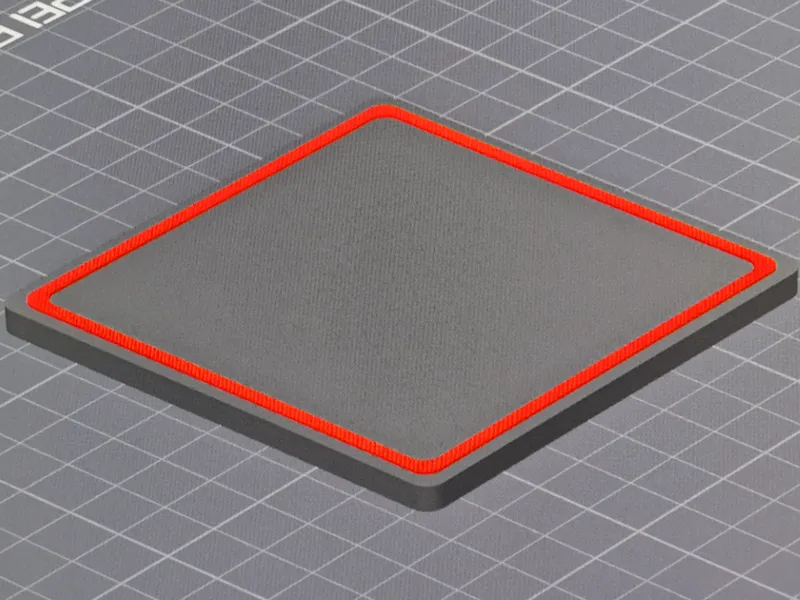 Square coaster (round corners) with lip