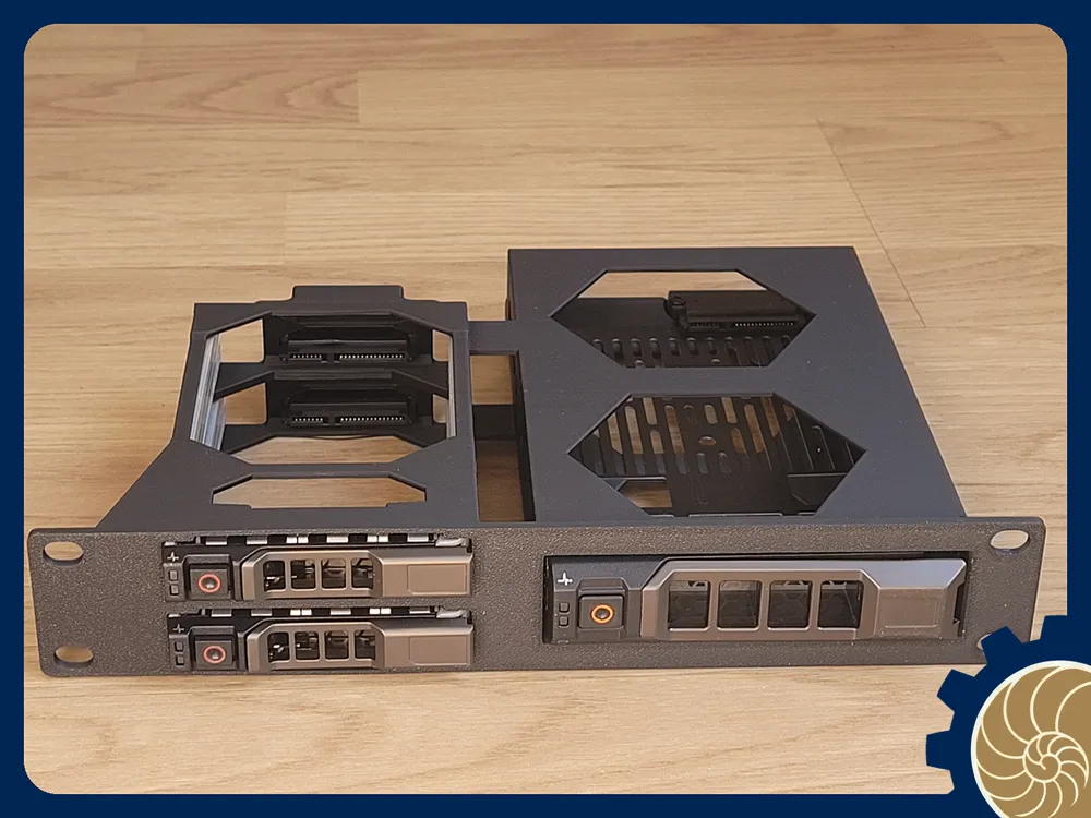 10 inch Rack 2U: 2x 2.5