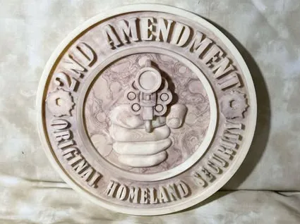 2nd amendment Homeland Security Wall or desk sign