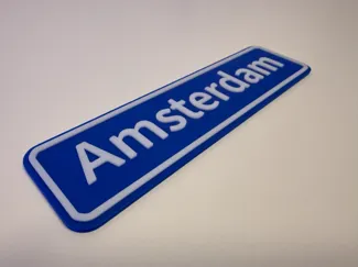 Amsterdam city sign