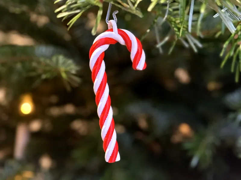 Candy Cane Christmas Ornament