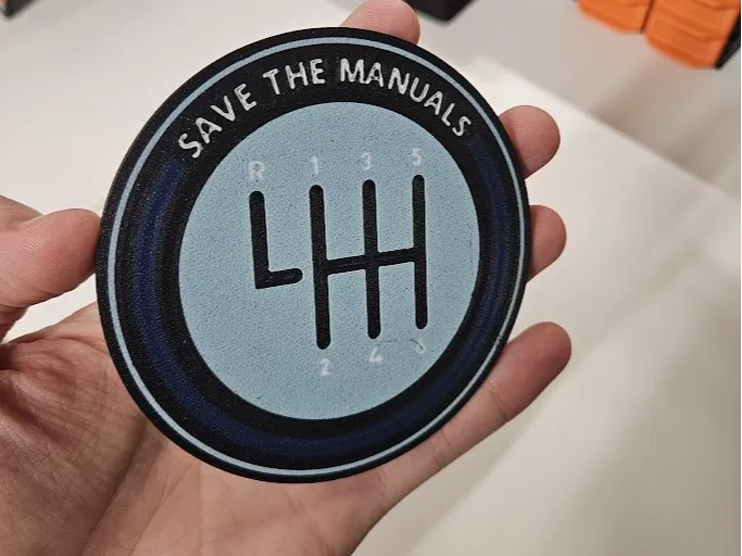 Save The Manuals Coaster