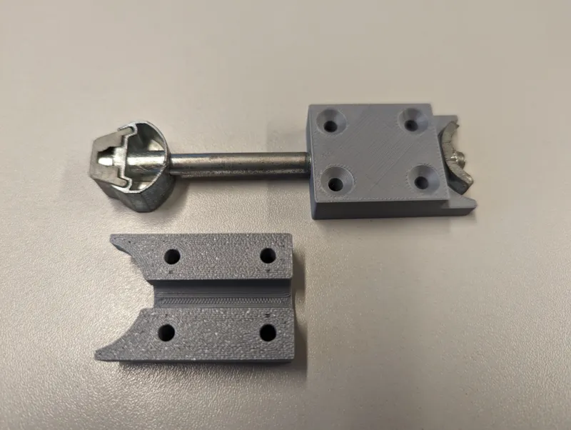 Surface mount for worktop connectors 