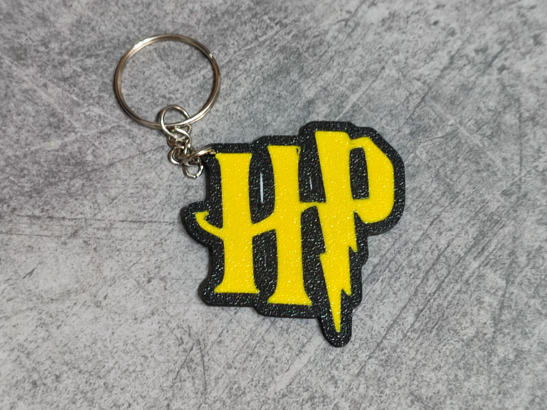 Llavero Monograma HP / Golden Lightning