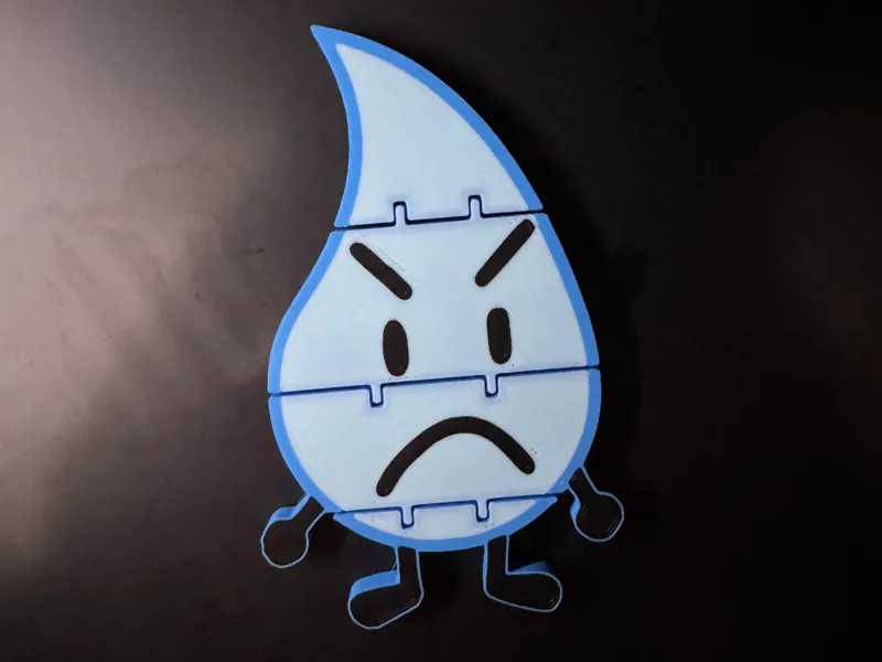 Teardrop BFDI Battle for Dream Island Flexi Toy