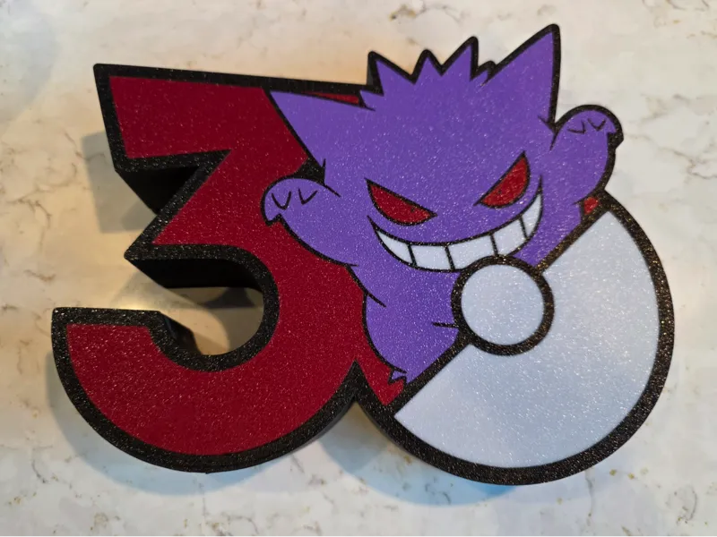 Gengar 30th anniversary light box
