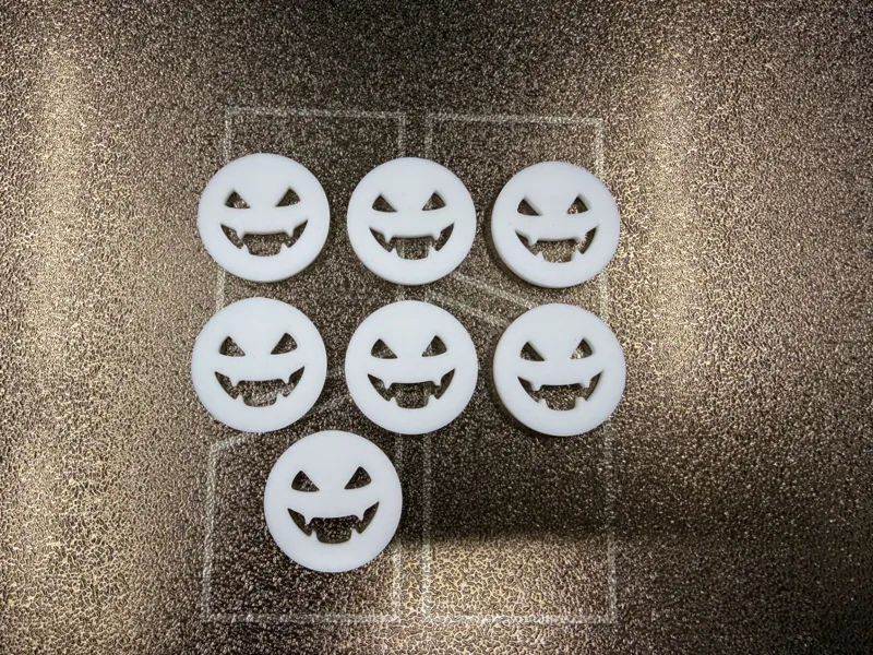 Halloween Einkaufswagen-Chip – Kürbisdesign 