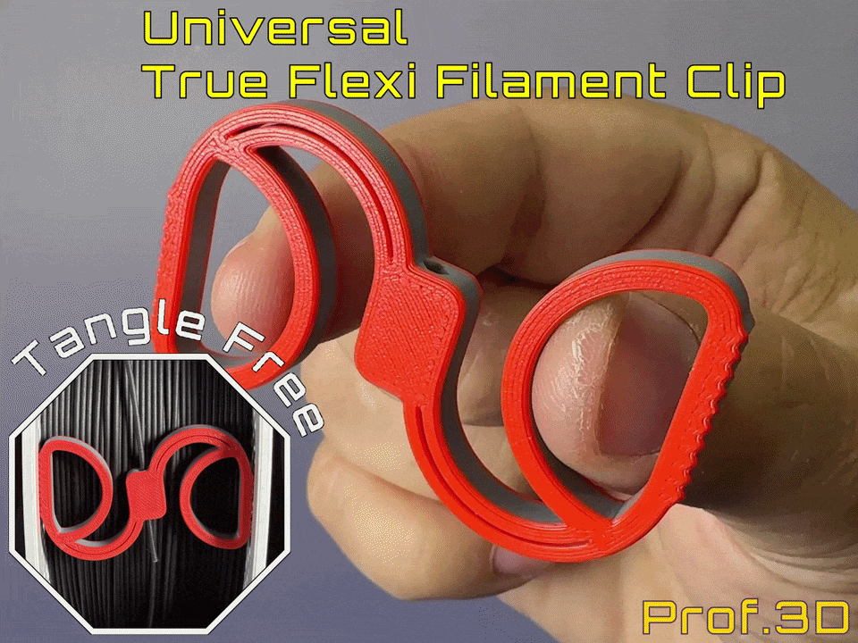 True Flexi Filament Clip ⧸ Tangle Free Storage