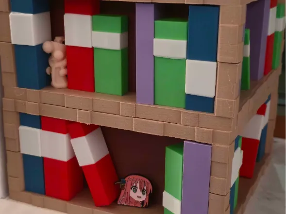 Minecraft Bookshelf Display / Storage Container