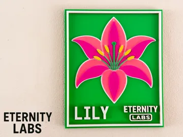Cuadro decorativo en 3D: The Lily - Wall Art — vista de referencia 2