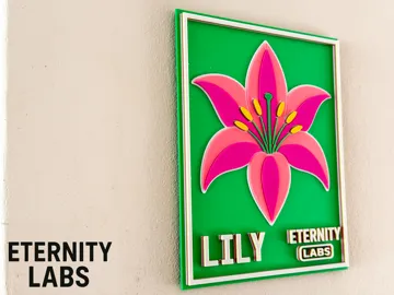 Cuadro decorativo en 3D: The Lily - Wall Art — vista de referencia 3