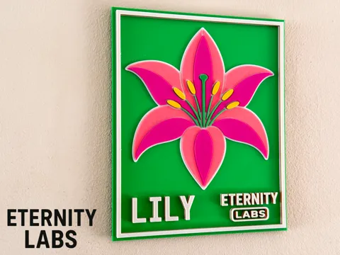 Cuadro decorativo en 3D: The Lily - Wall Art — referencia de MakerWorld
