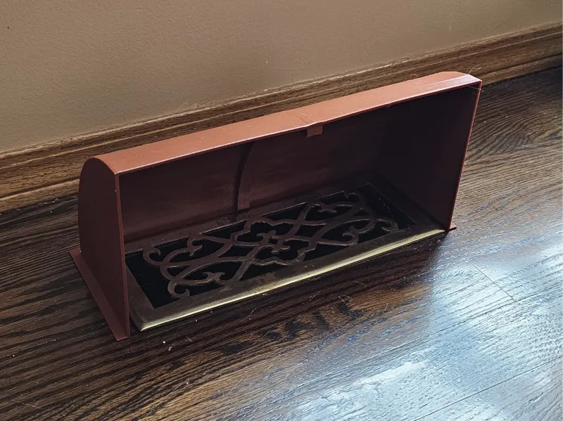 Hot Air Deflector for Register Grate