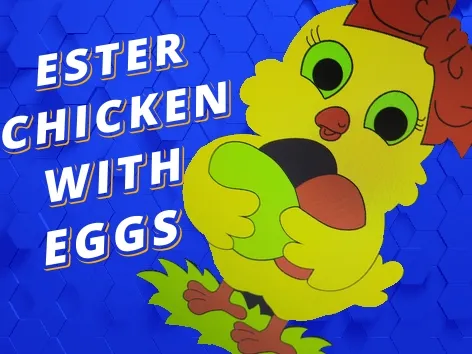 Easter chicken with egg  AMS