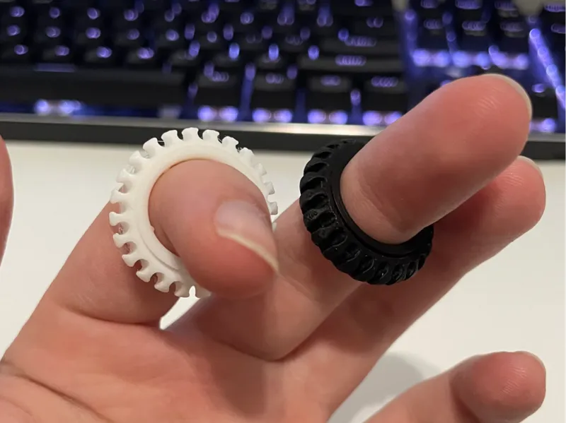 Hyper Texture Spinning Fidget Ring
