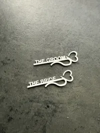 THE BRIDE & THE GROOM TAGS