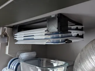 IKEA tupperware lid holder