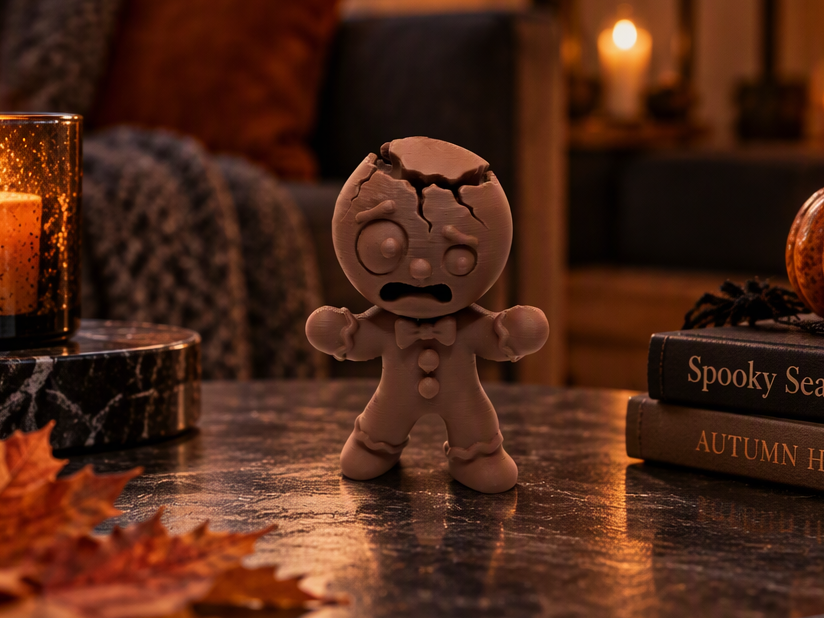 Aufgebrochener Lebkuchen "Knackkopf" Horrorfigur 3D model