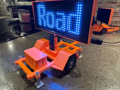 Traffic Sign (Real LED) Trailer (Mobile VMS Board)