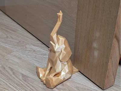 Sitting Elephant door stop