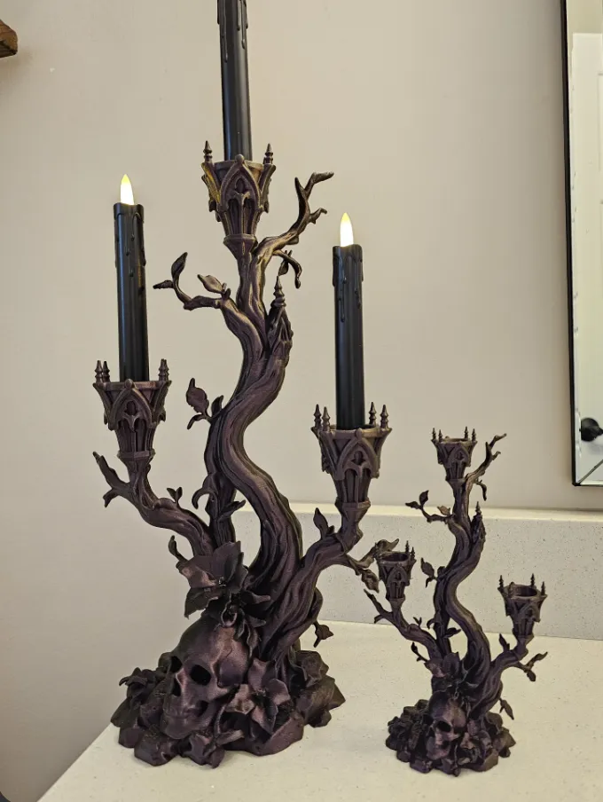 Gothic Tree Candelabra – Dark Candle Holder - Free 3D Print Model ...