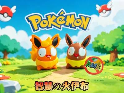 Pokemon Flareon Wise Multi-color Segmented Model (no AMS)
