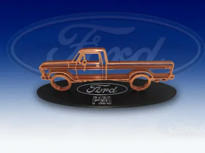 1976 Ford F-150 Vintage Silhouette Display