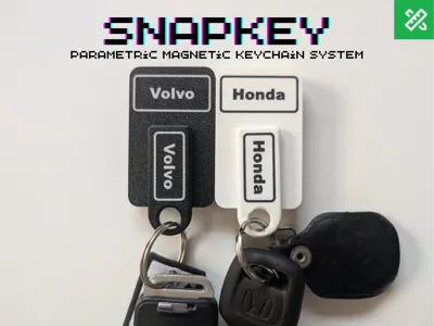 SnapKey - Parametric Magnetic Keychain System