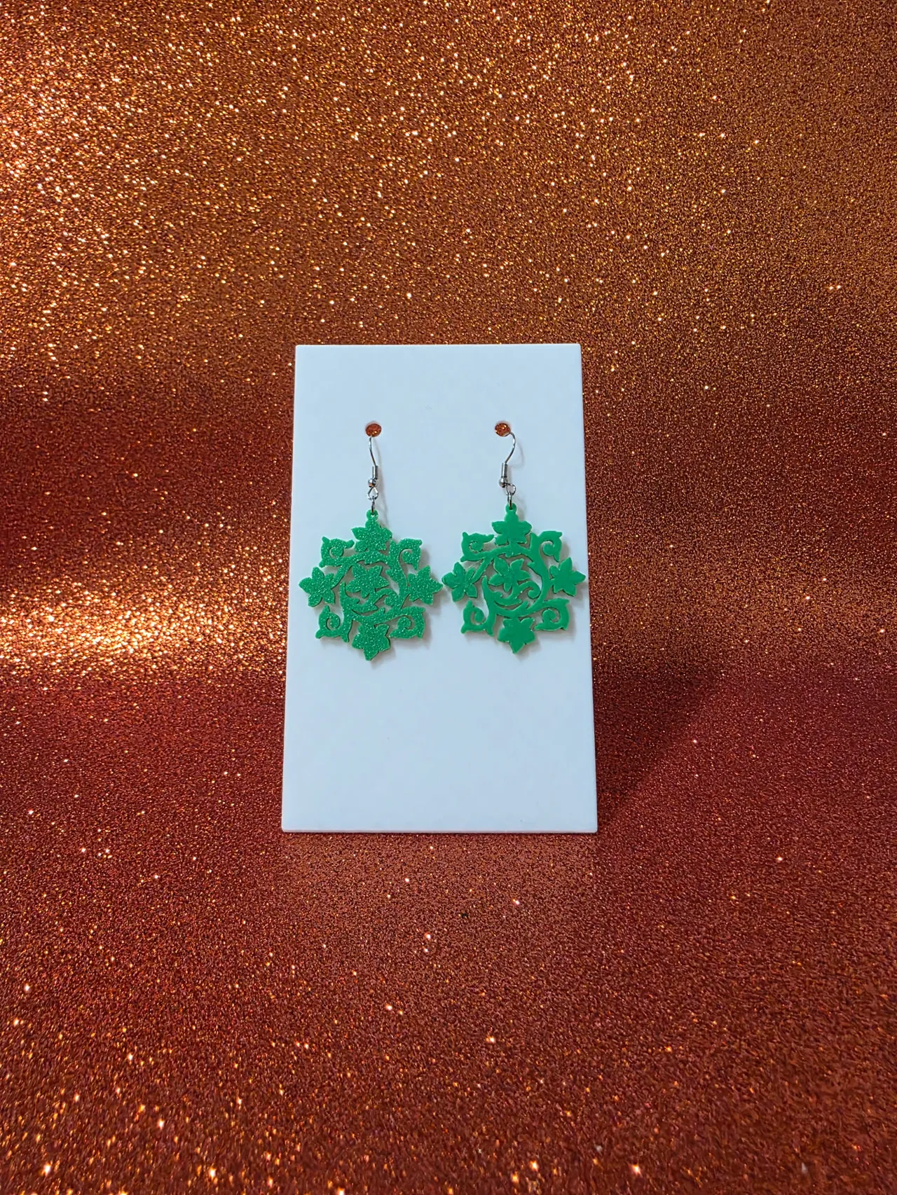 Elven wreath earrings view 2