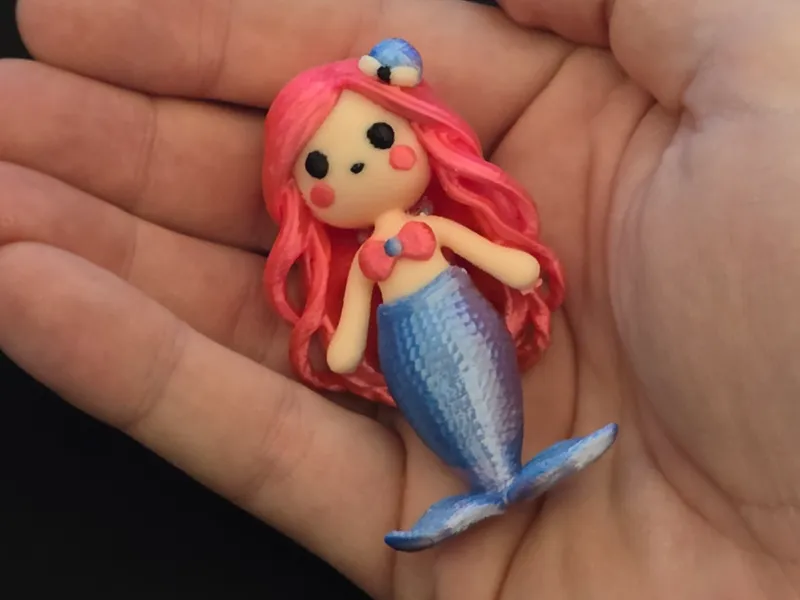 Cute Mermaid – Multicolor AMS Print