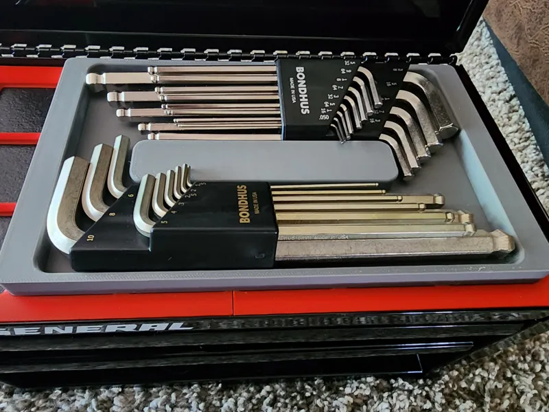 Gridfinity Bondhus hex wrench tray