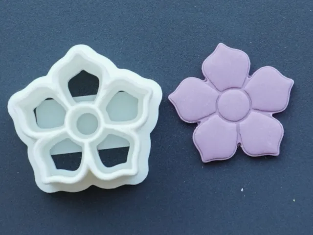 Flower Polymer Clay Cutter Earrings Necklace Pin