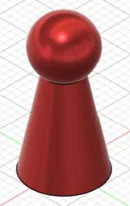 Simple piece for board games