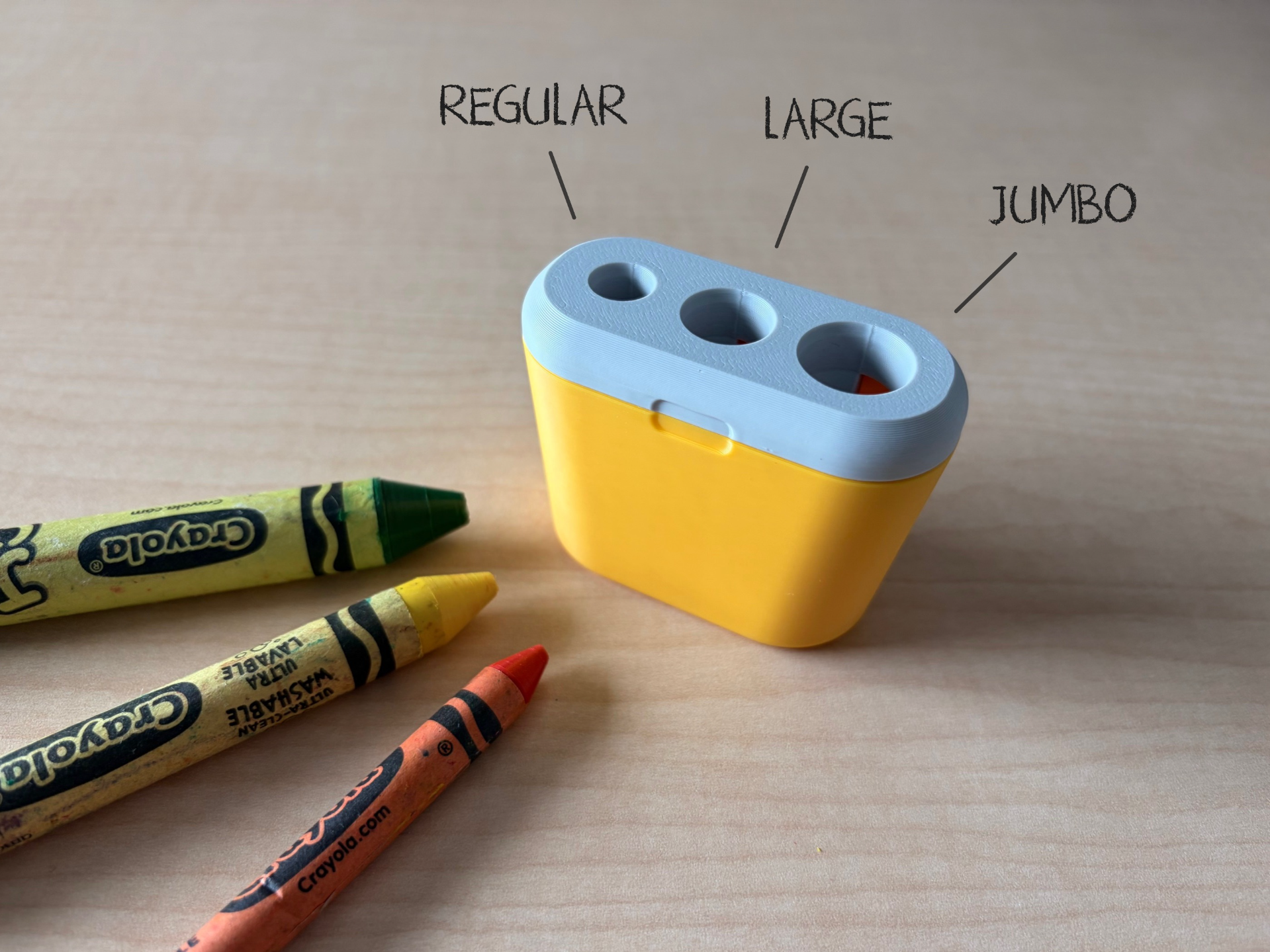 Universal Crayon Sharpener (Fully 3D Printed!)