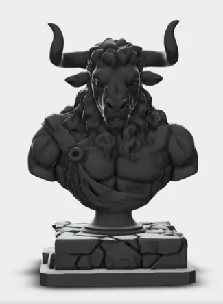 Minotaur Bust (Greek Style)