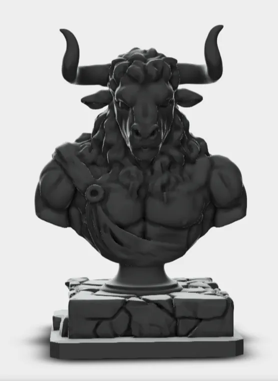 Minotaur Bust (Greek Style)