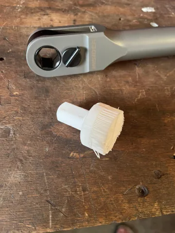 Modelo para impresión 3D: Milwaukee Insider Ratchet Toothbrush Socket — vista de referencia 3