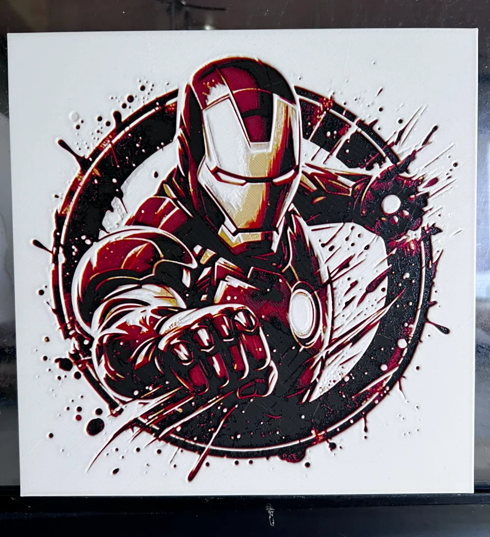 Iron Man hueforge 200x200 - Free 3D Print Model - MakerWorld