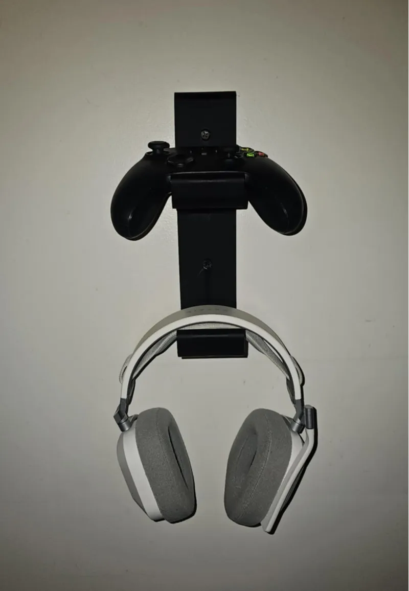 Wall Mount Xbox Controller and Headset Stand