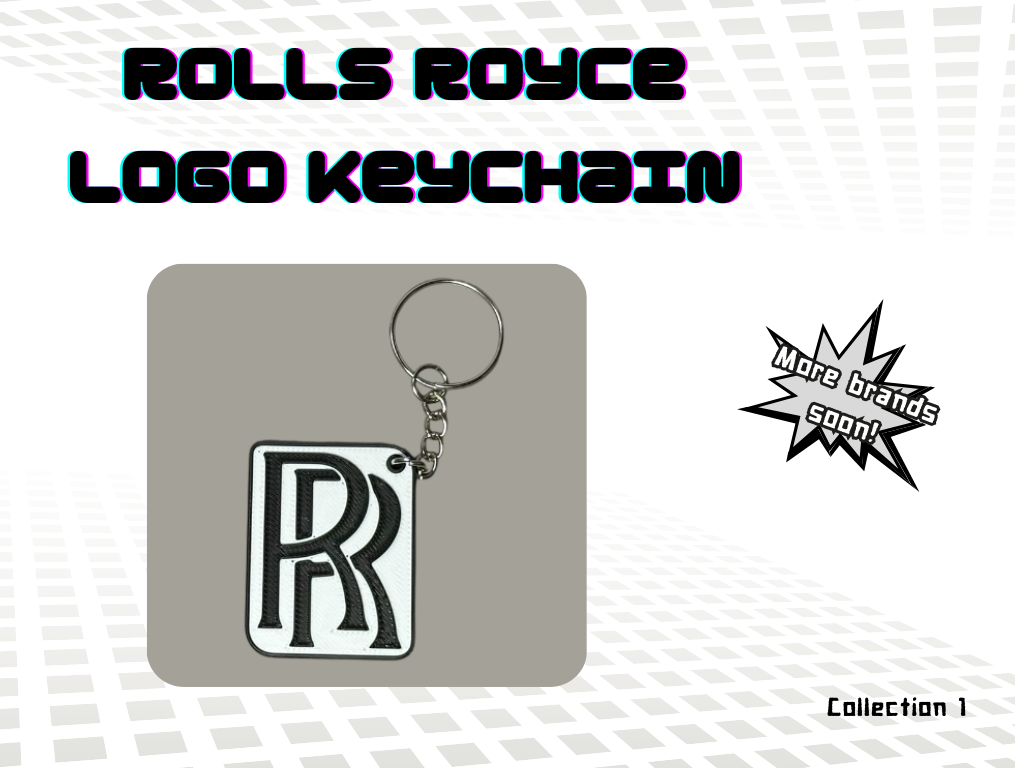 Rolls Royce logo keychain