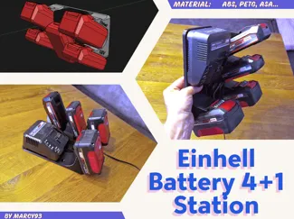 Einhell Charger + Battery Wallmount 4+1