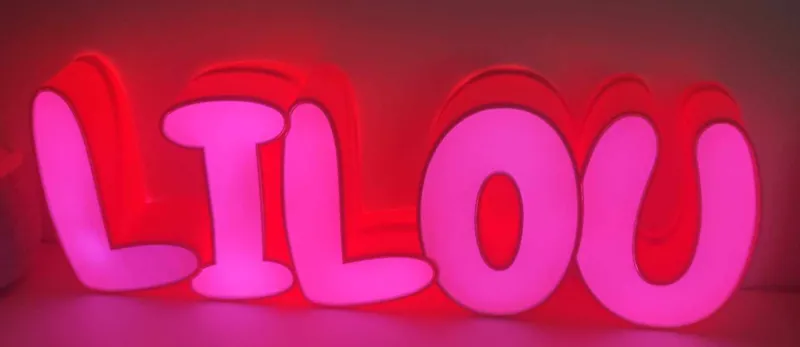 lampe prénom Lilou 