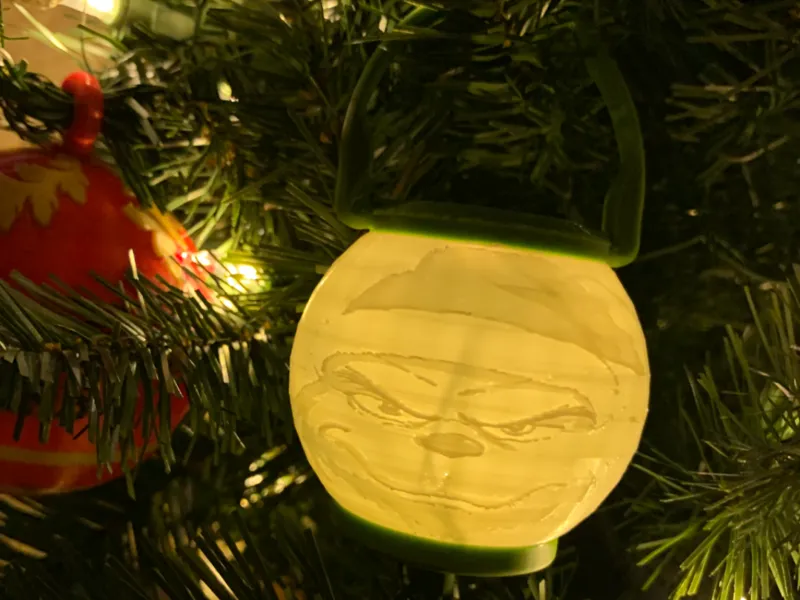 Grinch Lithophane Ornament v1.0