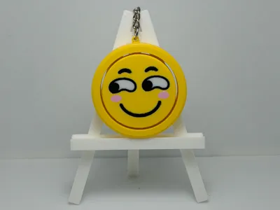 Emoji Smirk - Spinning Top Fidget Toy - NFC