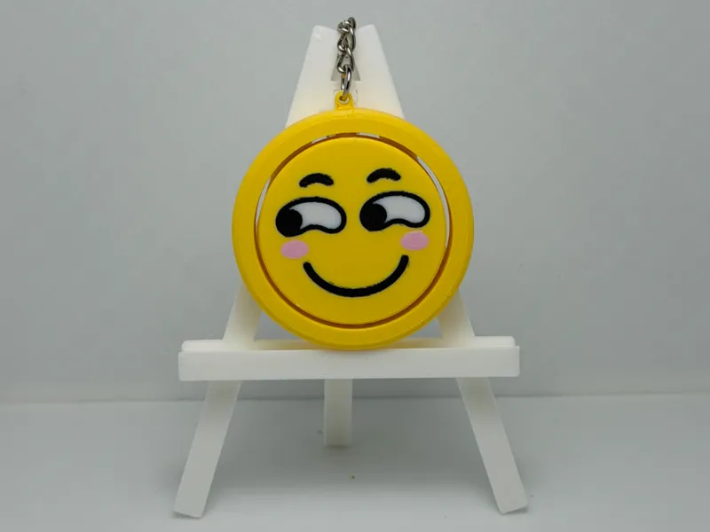 Emoji Smirk - Spinning Top Fidget Toy - NFC