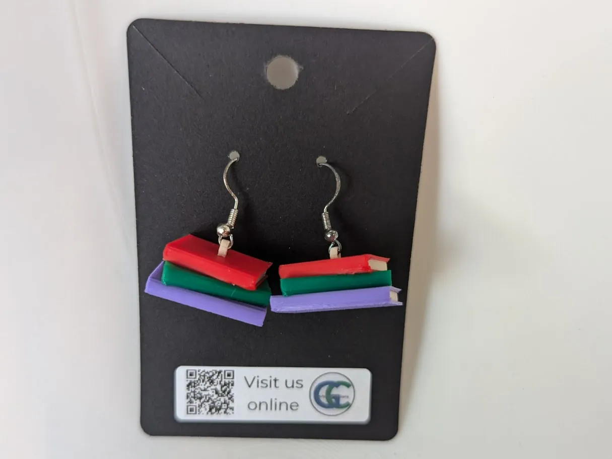 Book Stack Earrings view 2