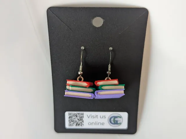 Book Stack Earrings