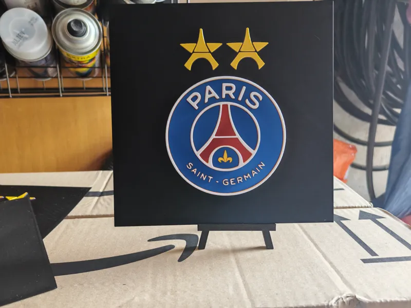 Paris Saint Germain hueforge 2 étoiles 5 couleurs